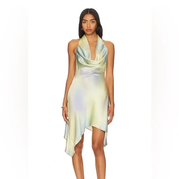WeWoreWhat | Dresses | Revolve X Weworewhat Asymmetrical Muticolored Cowl  Neck Dress | Poshmark